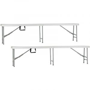 Lot 2 Bancs pliants pour la restauration 180x30x43cm O91