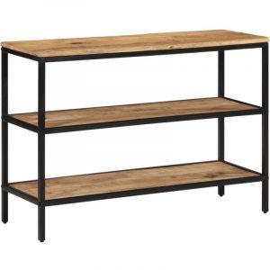 VidaXL Table console 100x35x70 cm bois de manguier massif brut, bout de canap&eacute;, tables de couloir, support de couloir, table de couloir