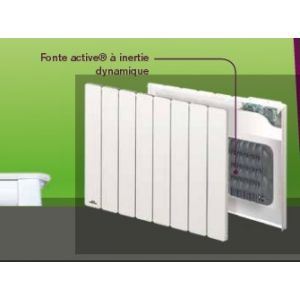 Image de Airelec A691743 - Radiateur fonte active &agrave; inertie dynamique Font&eacute;a digital plinthe 1000 Watts