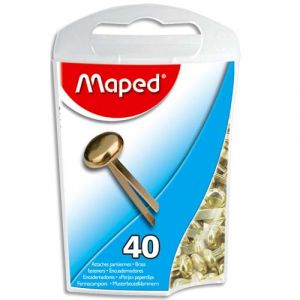 Maped Attaches parisiennes en laiton - 17mm - boite de 40