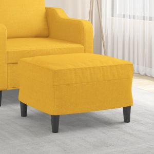 VidaXL Repose-pied Jaune clair 60x50x41 cm Tissu Jaune clair