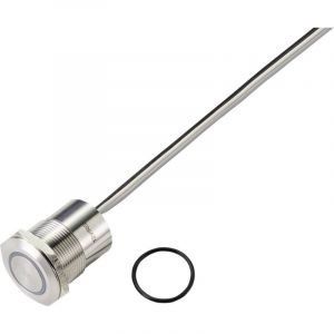 Tru Components TC-9554816 Interrupteur sensitif 24 v 0.5 a 1 x Off/On à accrochage vert, rouge (ø) 28 mm IP65 1 pc(s)