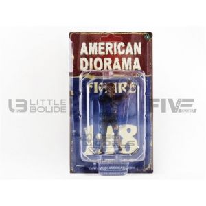 American Diorama Voiture Miniature de Collection 1-18 - FIGURINES Zombie Mechanic 2 - Blue - 38198