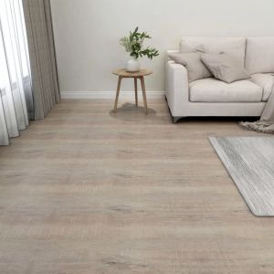 VidaXL Ensemble de planches en PVC autoadh&eacute;sif gris taupe clair Vida XL