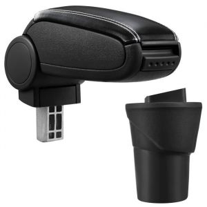 ProTec Pro.tec accoudoir central sp&eacute;cifique pour Nissan Micra K13 concernant les ann&eacute;es mod&egrave;les &agrave; partir de 2010 avec rembourrage - noi...