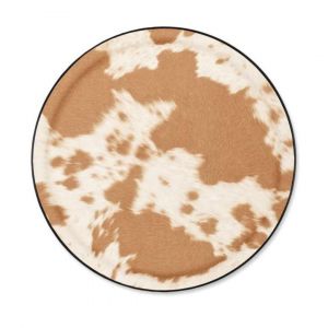 Platex Plateau Limo Ø 36 cm Cow Brun