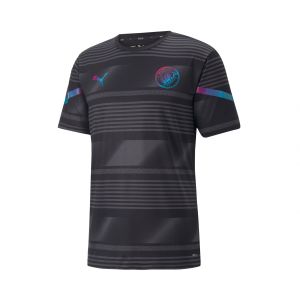 Puma Manchester City T-shirt d'Entraînement Avant-Match - Noir/Gris, pointure X-Small - Noir - Taille X-Small