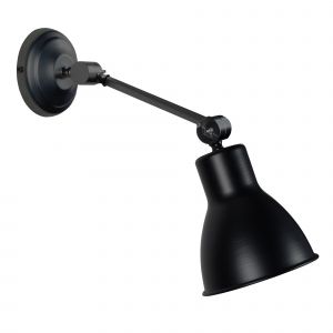 Tosel Applique WATFORD B métal noir D 40 x H 40 cm