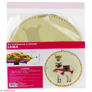 Graine Créative Kit suspension à broder - Lama