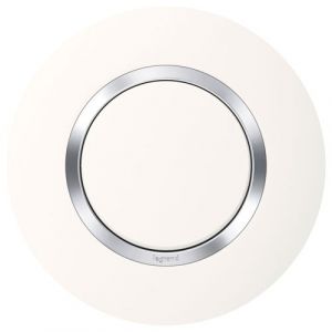 Legrand Plaque 1P déco blanc chrome Dooxie - Categorie fantome