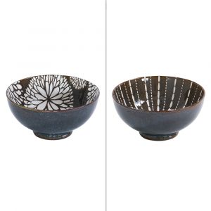 Table passion Saladier brun 20 cm (1 mod&egrave;le al&eacute;atoire) en porcelaine marron