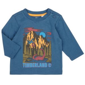 Timberland T-shirt enfant TEE-SHIRT MANCHES LONGUES T60250 Bleu - Taille 6 mois,9 mois,12 mois,18 mois
