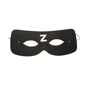 Masque de Zorro pour enfant - MOM - Blanc et noir - Intérieur - Plastique - A partir de 3 ans