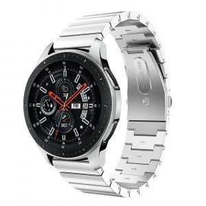 Image de Avizar Bracelet Samsung Galaxy Watch 46 mm maillons en acier - argent