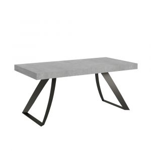 Table extensible 90x180/284 cm Proxy Ciment Structure Anthracite