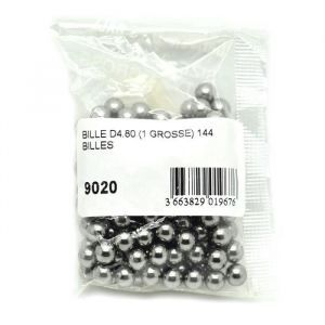 AOK Sachet de 144 billes acier diametre 4 80 mm