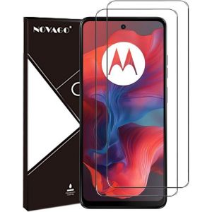 Novago Compatible avec Motorola Moto G04s/ G04/ G24/ E14 -Pack de 2 Films Protection écran en Verre trempé Solide 9H