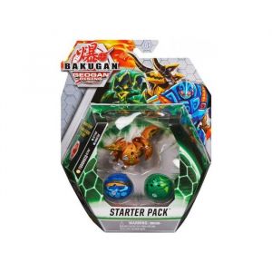 Bakugan Coffret - pack de d&eacute;marrage toronoid ultra jettra auratoa : 3 boules (brune bleu verte) - set geogan rising serie 3 + 1 carte tigre