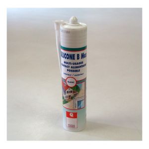 Image de Arcane industries MASTIC SILICONE B MAX - Joint d'etanchéité silicone étanchéité maçonnerie menuiserie carrosserie auto bateau caravane Mastic | Transparent - 25 cartouches de 310 ml