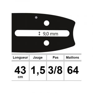 Ozaki Universel - Guide 43 cm 3/8 1.5mm