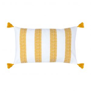 Image de Housse de coussin Evora moutarde - 50x30 cm