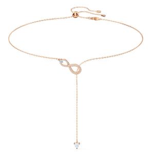 Swarovski Collier 5521346 - Collier doré pendentif infini et chaine Femme