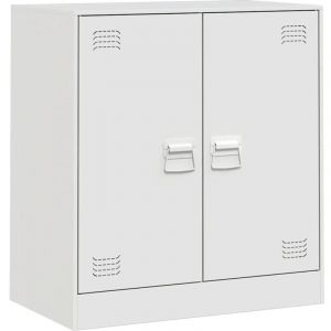 VidaXL Buffet blanc 67x39x73 cm acier, armoire, armoire latérale, armoire de rangement, armoires, placard, buffet haut, organisateur de maison