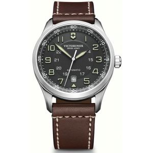 Victorinox Swiss Army V241507 - Montre pour homme avec bracelet en cuir