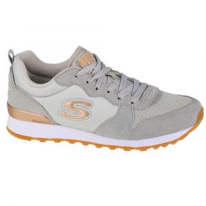 Skechers Retros-og 85-goldn Gurl Baskets Femme,Gris Light Gray Suede Nylon Mesh Rose Gold Trim Ltgrey,39.5 EU