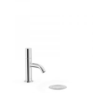 Robinet mitigeur pour lavabo avec bonde de vidage automatique et flexibles de couleur chromée Study Tres