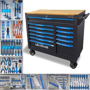 Servante d'atelier - BARRACUDA TOOLS - Ultra Pro - 12 tiroirs - 259 outils - Noir