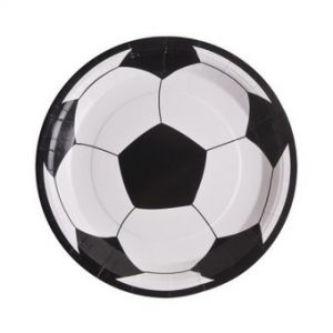 10 assiettes jetables Football