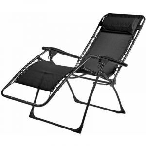 Image de Ozalide Fauteuil transat L 156cm couleur anthracite