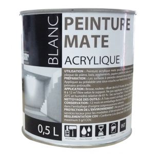 Image de Addict Peinture acrylique 2.5 L mate blanc -