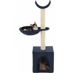 VidaXL Arbre à chat avec griffoirs en sisal 105 cm Bleu