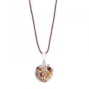 Nature & D&eacute;couvertes Bola de grossesse pour future maman en argent 925