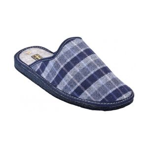 Ozabi Chaussons Pantoufle HOMME Mule JACQUARD PULIDINES BLEU