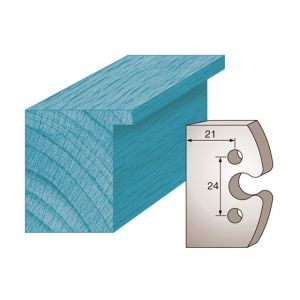 Diamwood Platinum Jeu de 2 fers profilés Ht. 50 x 5,5 mm feuillure M200 pour porte-outils de toupie