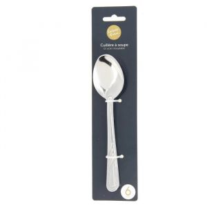 Fomax Cuillère à soupe en acier inoxydable - Set de 6 pièces