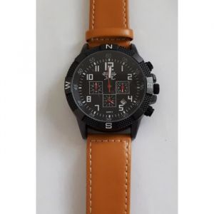 Spirit Of St Louis Montre Pour Hommes Bracelet Cuir Véritable Marron