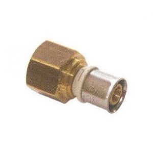 Pb Tub Raccord femelle fixe pour tube multicouches - Diamètre : 20 - 1/2