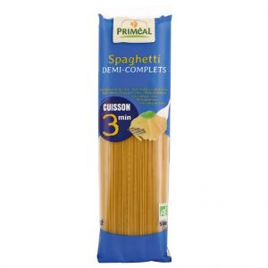 Prim&eacute;al Spaghetti demi complet bio cuisson rapide en sachet de 500 g
