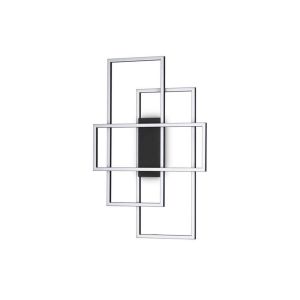 Ideal lux Applique Plafonnier FRAME Noir 1x31W