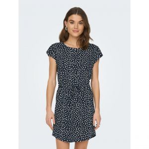 Only ONLMAY S/S Dress Noos Robe, Night Sky/Stripes : Cloud Dancer (Nadia), XL Femme