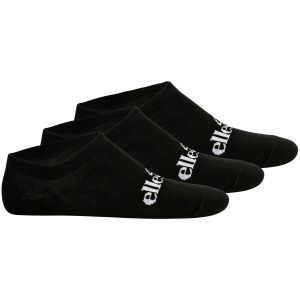 ELLESSE Frimo Lot de 3 Paires de Chaussettes Invisibles Mixte, Noir, 6-8.5