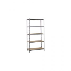 Simon Rack Etagère 5 niv. 500 Kg L. 1100 x Ht. 2000 x P. 500 mm KIT MADERCLICK SUPERPLUS 5/500 GRIS/BOIS - 338100025201155 - Simonclick