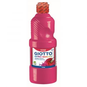 FILA Peinture Gouache pour loisirs créatifs GIOTTO Flacon 500ml Magenta