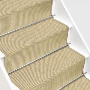 Karat - Tapis d'escalier en Sisal Sylt Ivoire 100 x 50 cm