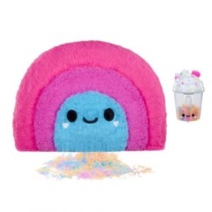 Fluffie Stuffiez - Peluche Bataille d’Oreillers Rainbow- Peluche Ultra Douce et Câline - ASMR, Jeu Interactif - Nettoyage Facile avec Aspirateur, Enfants Dès 4 Ans et Collectionneurs
