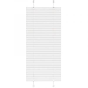 VidaXL Store pliss&eacute; blanc 65x150 cm largeur du tissu 64,4 cm polyester